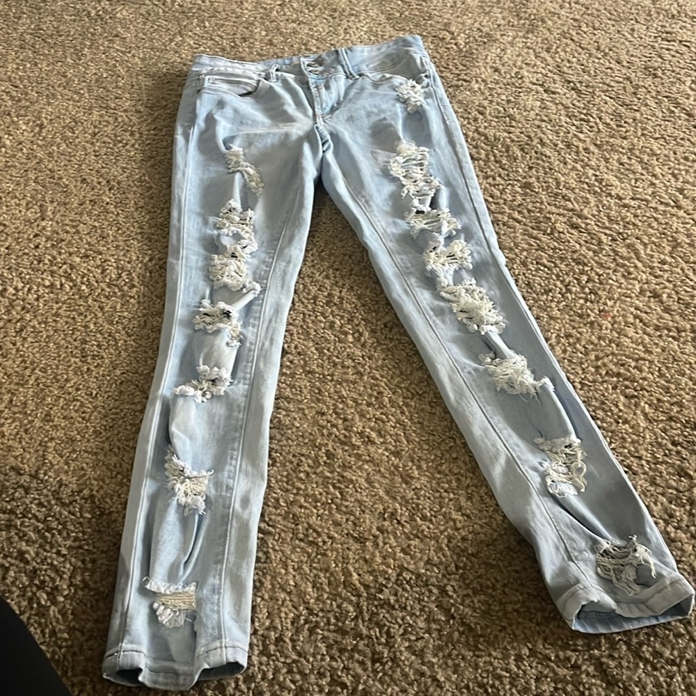 Blue Ripped Jeans